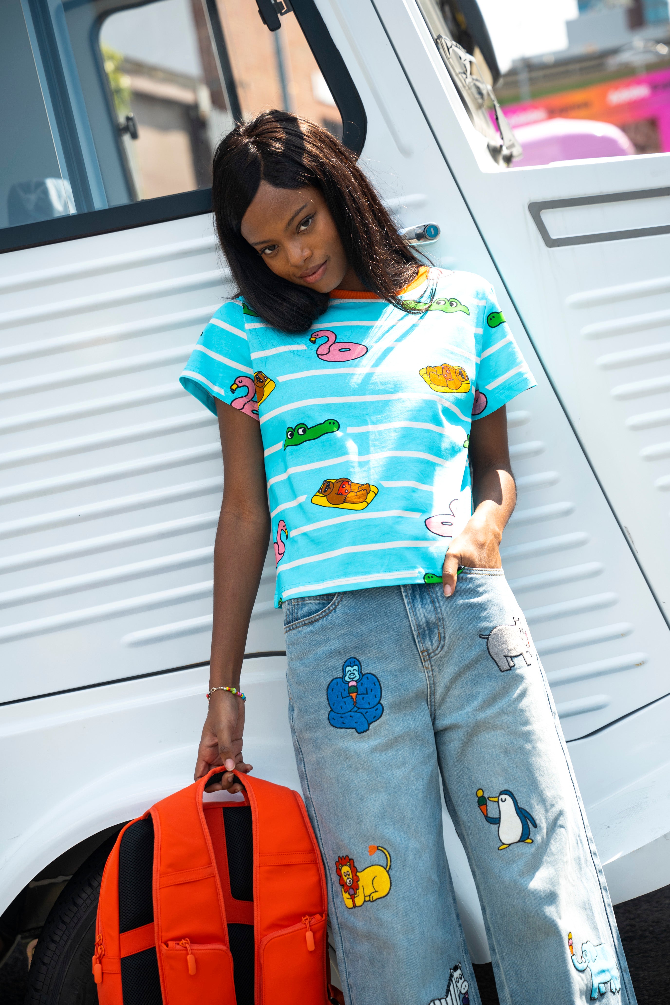Pool Party Animal Print T-Shirt