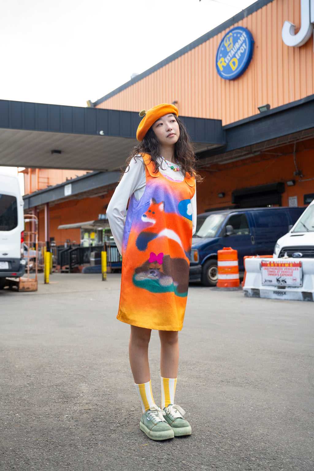Fox Sleeveless Dress
