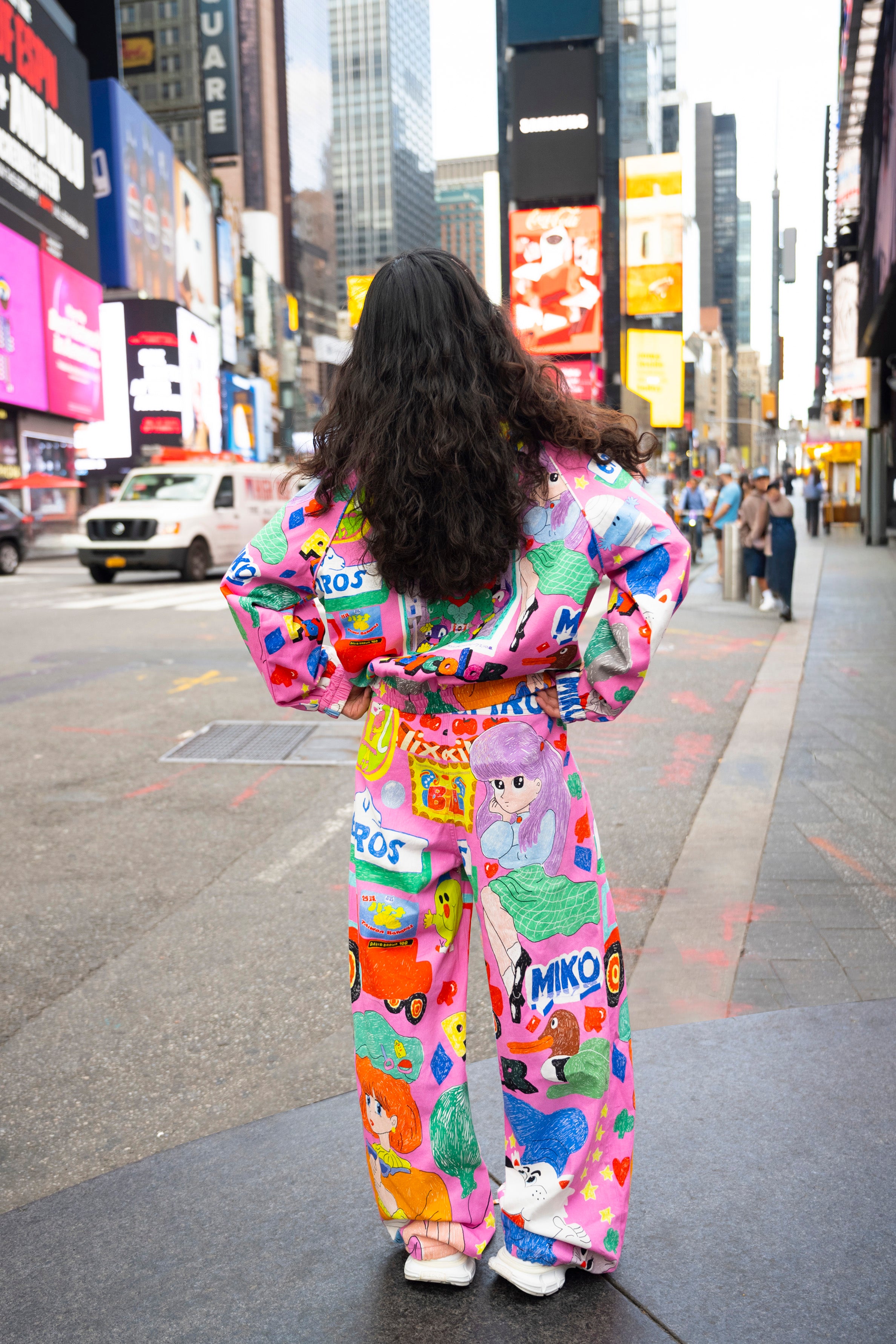 Graffiti Illustration Casual Pants