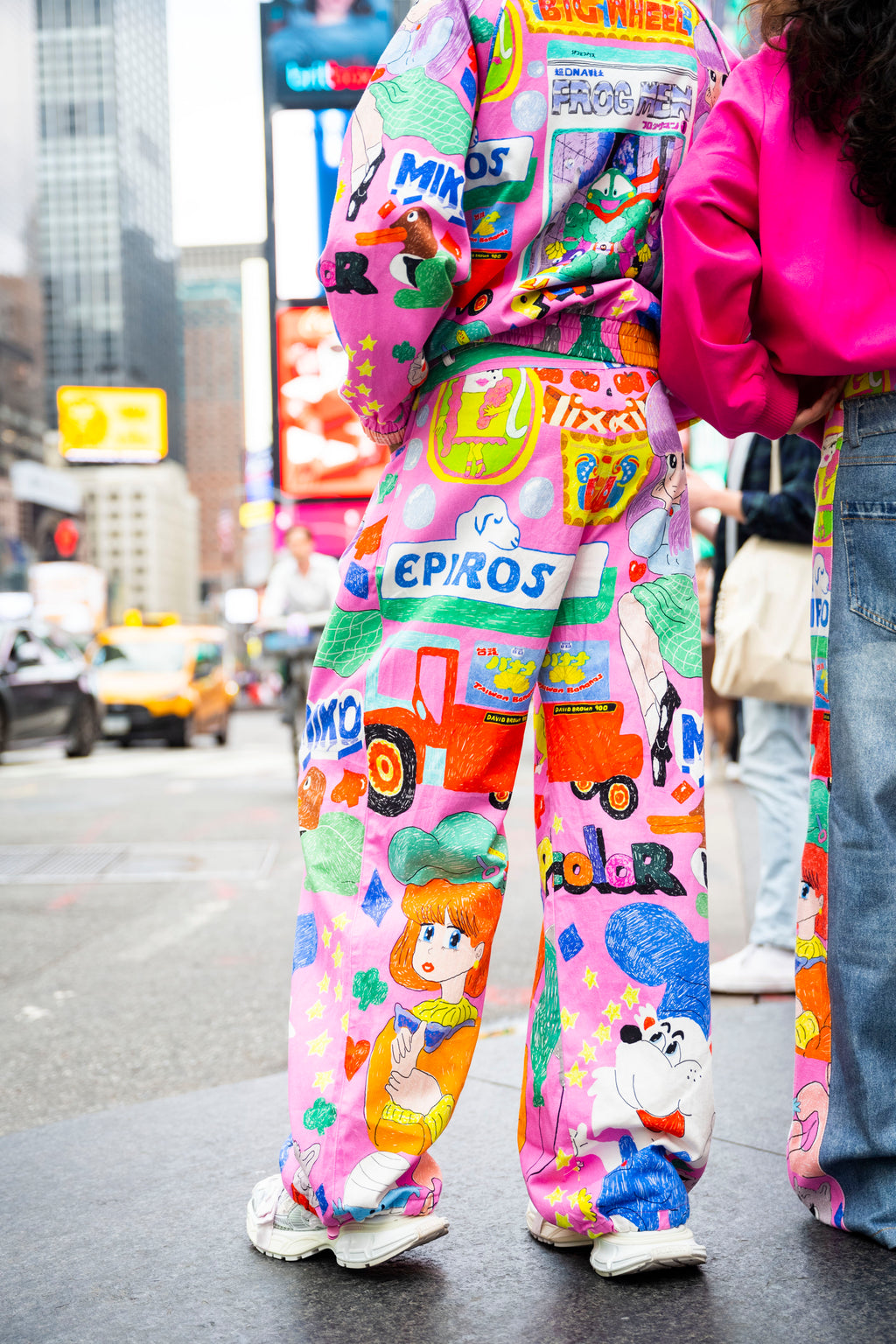 Graffiti Illustration Casual Pants