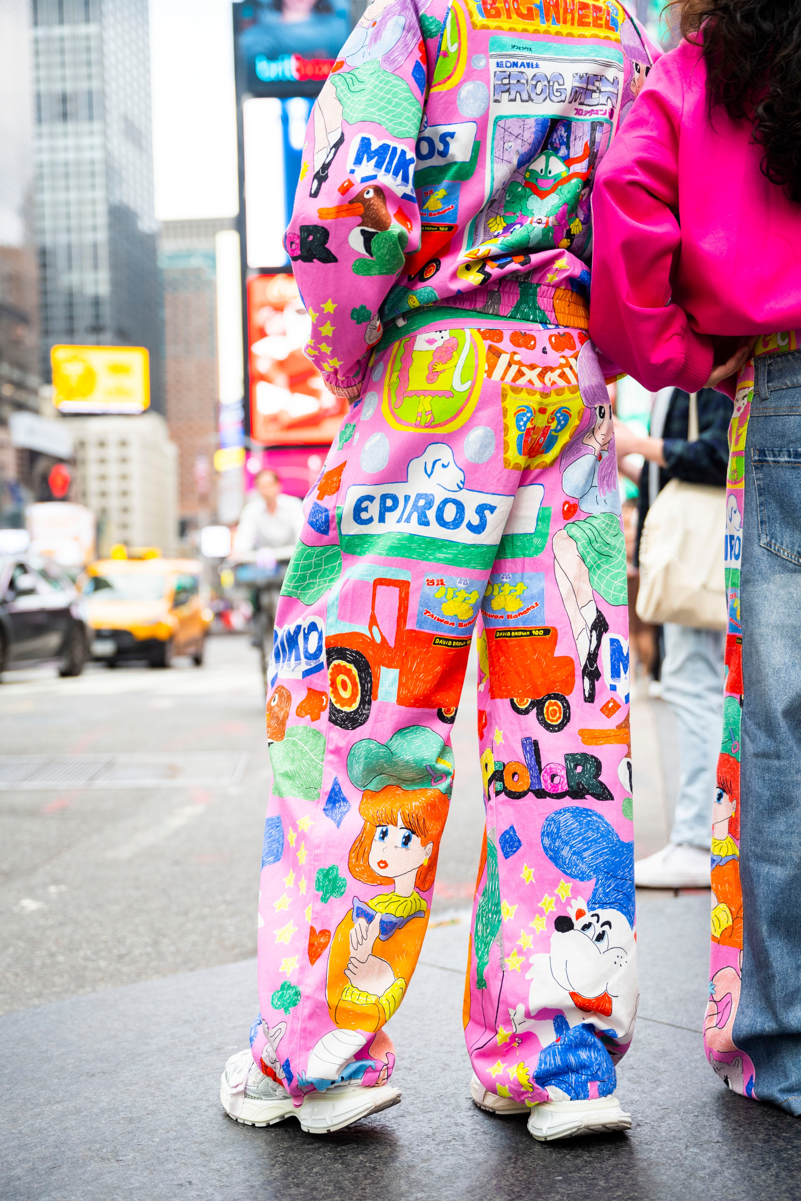 Graffiti Illustration Casual Pants