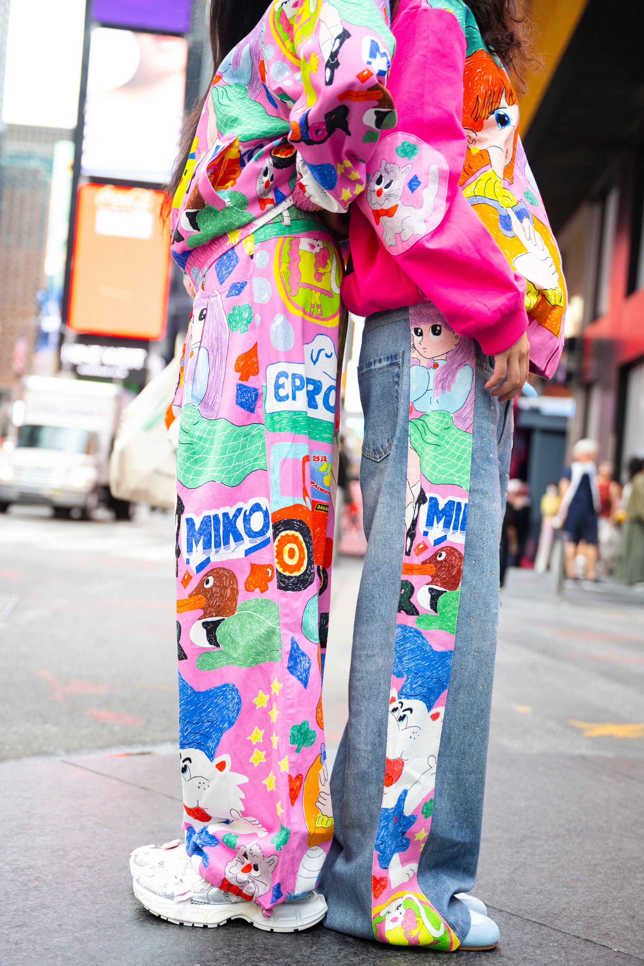 Graffiti Illustration Casual Pants